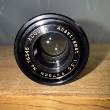 Accura Anastigmat 75mm F3.5 enlarger lens No. 76345