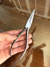 Vintage Snap On Vacuum Grip Needle Nose Pliers 96 Early Forged Logo