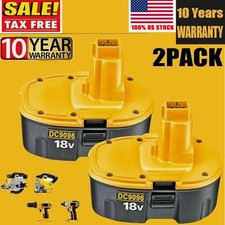 2Pack 18V XRP Battery for DEWALT DC9096-2 DW9095 DW9096 DC9098 DC9099 Cordless