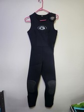 Sea Quest Scuba Wetsuit Side Entry Black Sleeveless Size 7-8 NYZ16 Diving Scuba