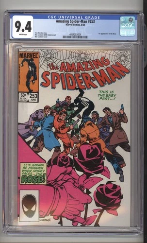 Amazing Spider-Man 253 CGC 9.4 1st app of Rose 1984