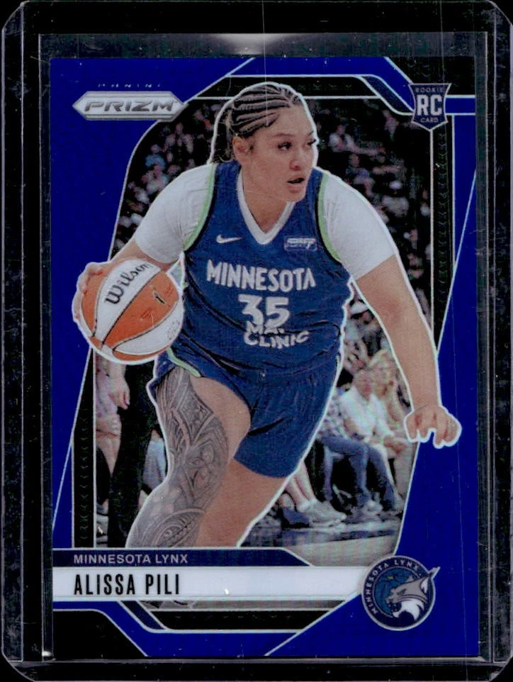 2024 Panini WNBA Prizm Alissa Pili RC Blue Rookie #186/199 Lynx