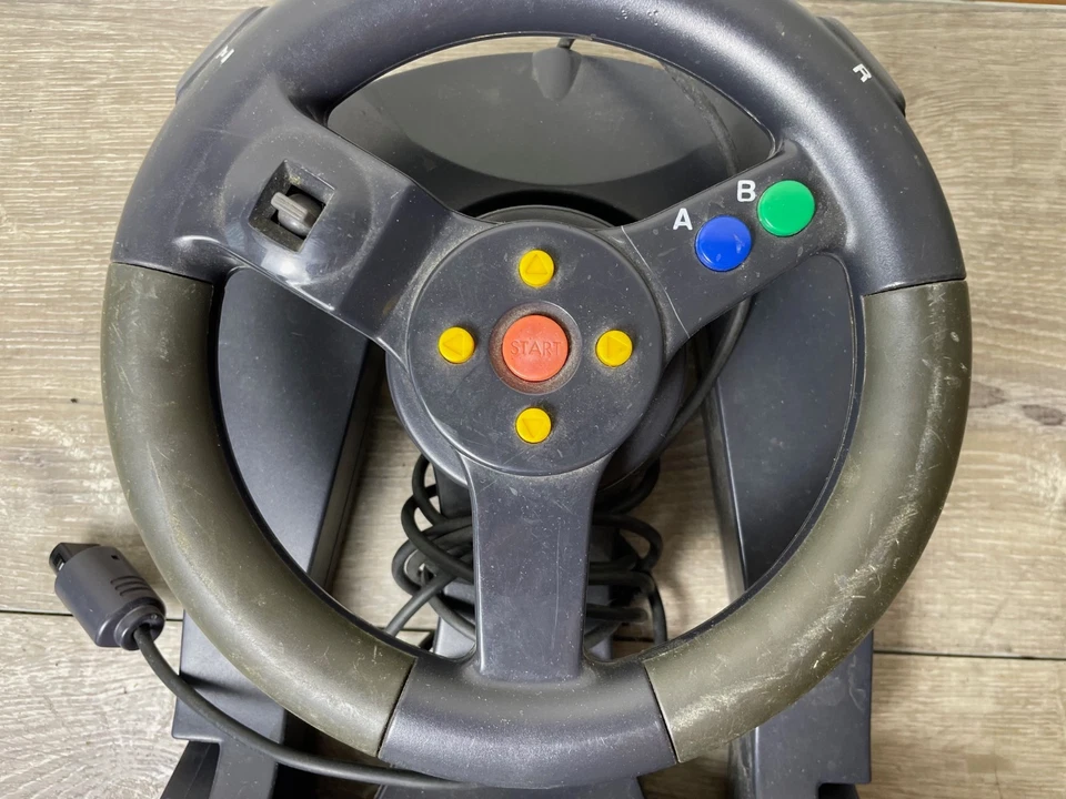 Volante de corrida vintage autêntico hiper 64 ASCII para Nintendo 64 N64 - Imagem 2 de 4