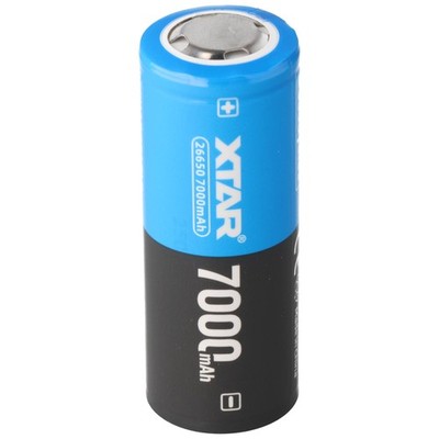 26650 Li-Ion Akku 7000mAh, 3,6 / 3,7 V, 69,3x26,5mm, PCB geschützt, 10 A