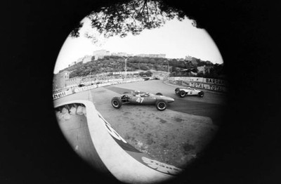 Mike Knight Brabham BT21 Ford leads Patrick Depailler Alpine A310- 1967 Photo