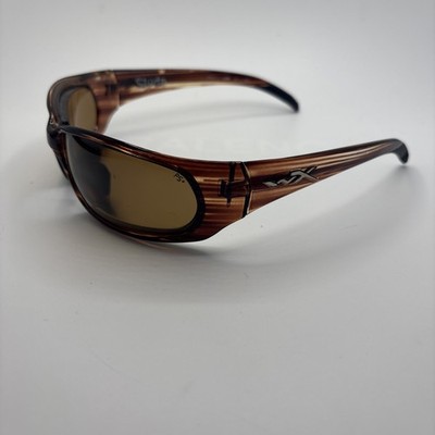 Wiley X SLYDE Z87-2 0801 Clear Brown Striped Frame ACSLY02 #D182