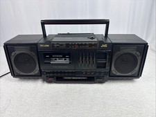 Vintage JVC PC-V55 Stereo AM/FM Cassette Boombox - Tested - One Speaker Out