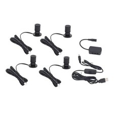 5V Dimmable LED Mini Spot Light with 6.6ft Cable, 4 Pack Positive White 6000K