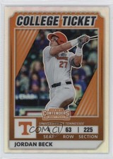 2022 Elite Extra Edition College Tickets Optic Holo Prizm Jordan Beck 0u66