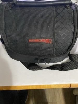 Precision Design Camera Case Black Sectioned Adjustable Strap Handle Zip Close