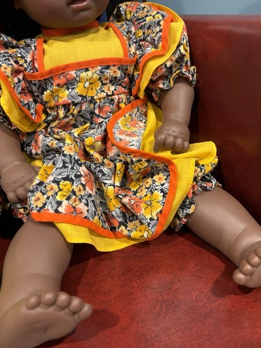 Lissi Batz African/American Dolls 20" Rosetta Doll Germany Set Of 2 - Picture 5 of 8