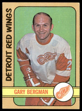 1972-73 Topps #49 GARY BERGMAN  Detroit Red Wings  EX-EX+