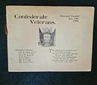 1906 Confederate Veterans Program Booklet Civil War Monument Unveiling