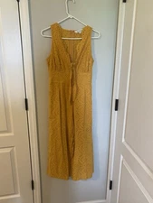 Davi & Dani Woman’s Mustard Jumpsuit