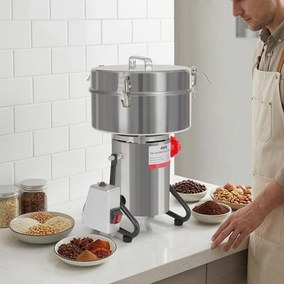 4500g Commercial Grain Mill Grinder Grind Dry Electric Grain Mill Grinder 5000W