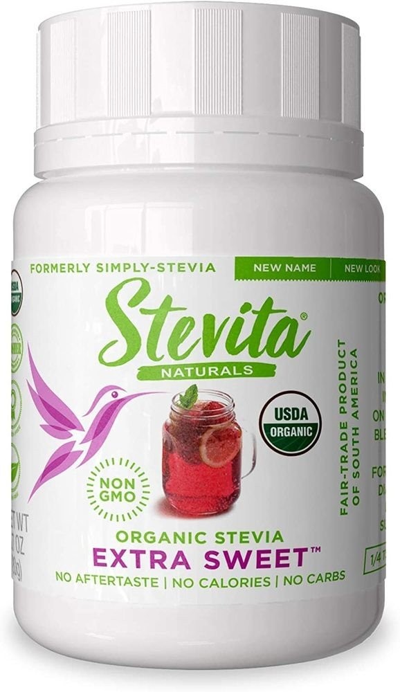 Stevita Simply Stevia USDA Органический порошок без наполнителей 0,7 унции