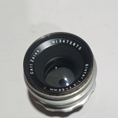 フィルムカメラ Biotar F1:2/58mm Red T Carl Zeiss Jena c39 Rare Carl Zeiss Jena Biotar 58mm 1:2 F58mm Germany red T