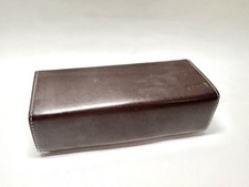 Vintage Coach Eyeglasses Sunglasses Case Leatherware Dark Brown Snap Box