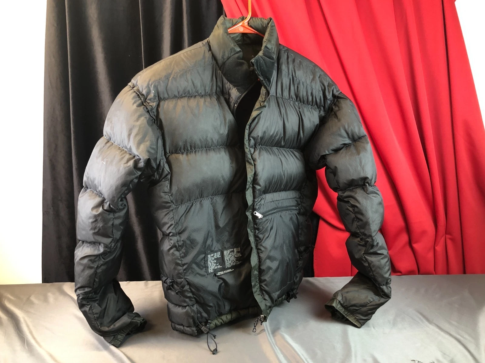 Vintage Army Green Mountain Hard Wear DOWN 2-Tone PUFFER JACKET Men's Size Large - product detail image 14