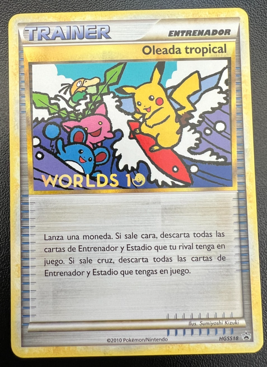 Pokemon COMPLETE SET of Tropical Tidal Wave HGSS18 World Champs