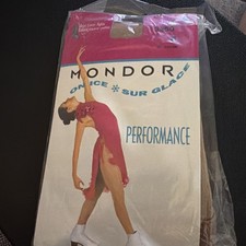 Mondor Performance 3350 Figure Skating Boot Cover Tights Suntan Sz Women Medium