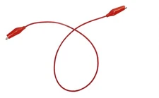 Connector Cord, 36 in., Alligator Ends, Single Red Cord