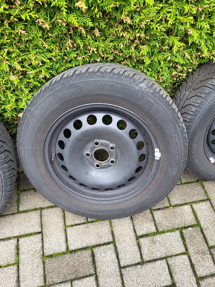 4× Winterkompletträder Auf STAHLFELGE 185/65 R15 - Bild 2 von 4