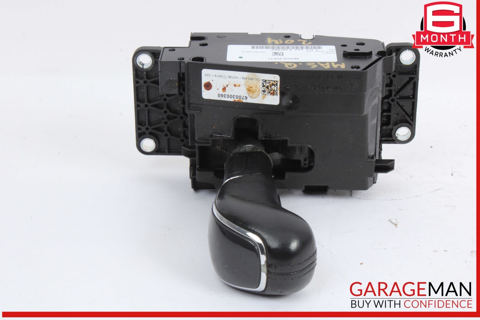 14-22 Maserati Quattroporte S Floor Shifter Gear Shift Selector Box w/ Knob OEM