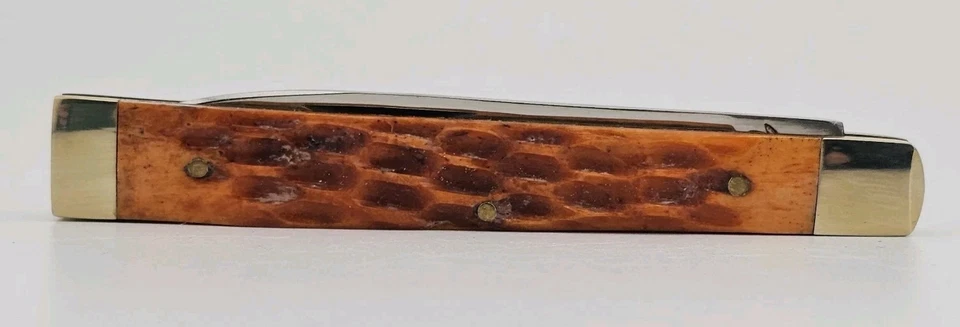 Cuchillo de bolsillo Frost Cutlery Doctors 3 5/8 hojas de acero inoxidable asas de hueso Foto 3 de 4