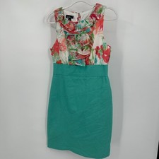 ALYX Womens Floral Ruffle Sheath Dress Size 10 Garden Party Feminine Brunch