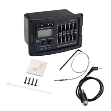 5 Band Acoustic Guitar Preamp EQ Equalizer Acoustic Guitar Amplifier Digital