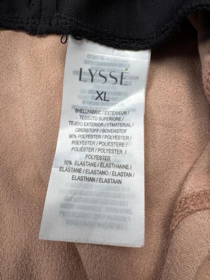 Леггинсы женские Lysse XL персиковые из искусственной замши с высоким подъемом узкие укороченные брюки на лодыжку - Изображение 4 из 4