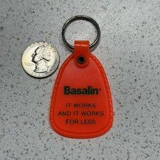 BASF Basalin Herbicide Pesticide It Works Vintage Keychain Key Ring #54042