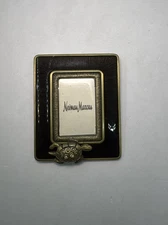 Jay Strongwater Mini Enamel Picture Frame Brown w/ Turtle& Crystals