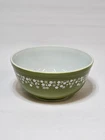 PYREX Green Verde Spring Blossom Flower Mixing Bowl #403 2.5 Qt. Vintage USA