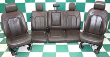 Wear 15 F150 Crew King Ranch Leather Heat Cool Mem Power Buckets Backseat Set