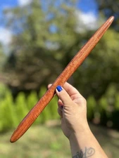 Handmade Exotic Hard Wood Yawara Stick Wooden Massage Training Stick 14 3/4” NEW