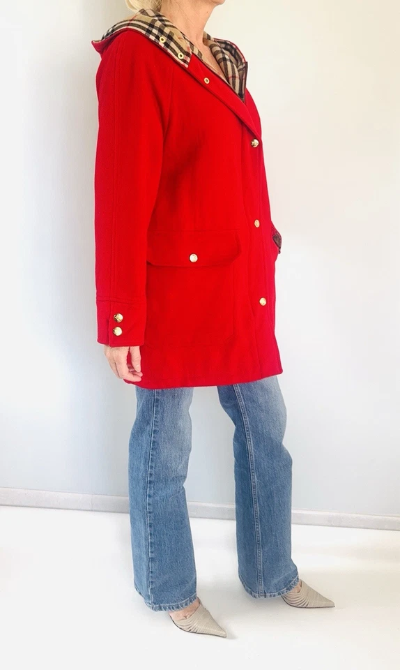 Manteau caban en laine BURBERRYS Vintage 1980s/1990s - Photo 2/4