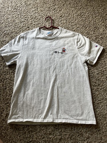 RARE Champion X Super Mario Bros. LARGE Cheep Cheep Gray Heritage Tee