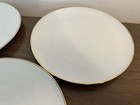 Dinner Plate Schumann Arzberg Bavaria White Gold Border Lot Of 3 — photo 4
