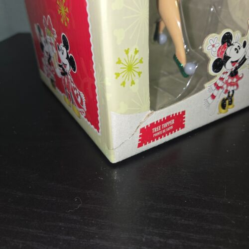RARE Disney Store Christmas Tinkerbell Tree Topper in box Light Up Wings - Picture 11 of 18