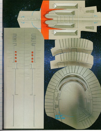 Star Trek Classic Make Your Own Starship Romulan Book paper model kit - 第 4/4 張圖片
