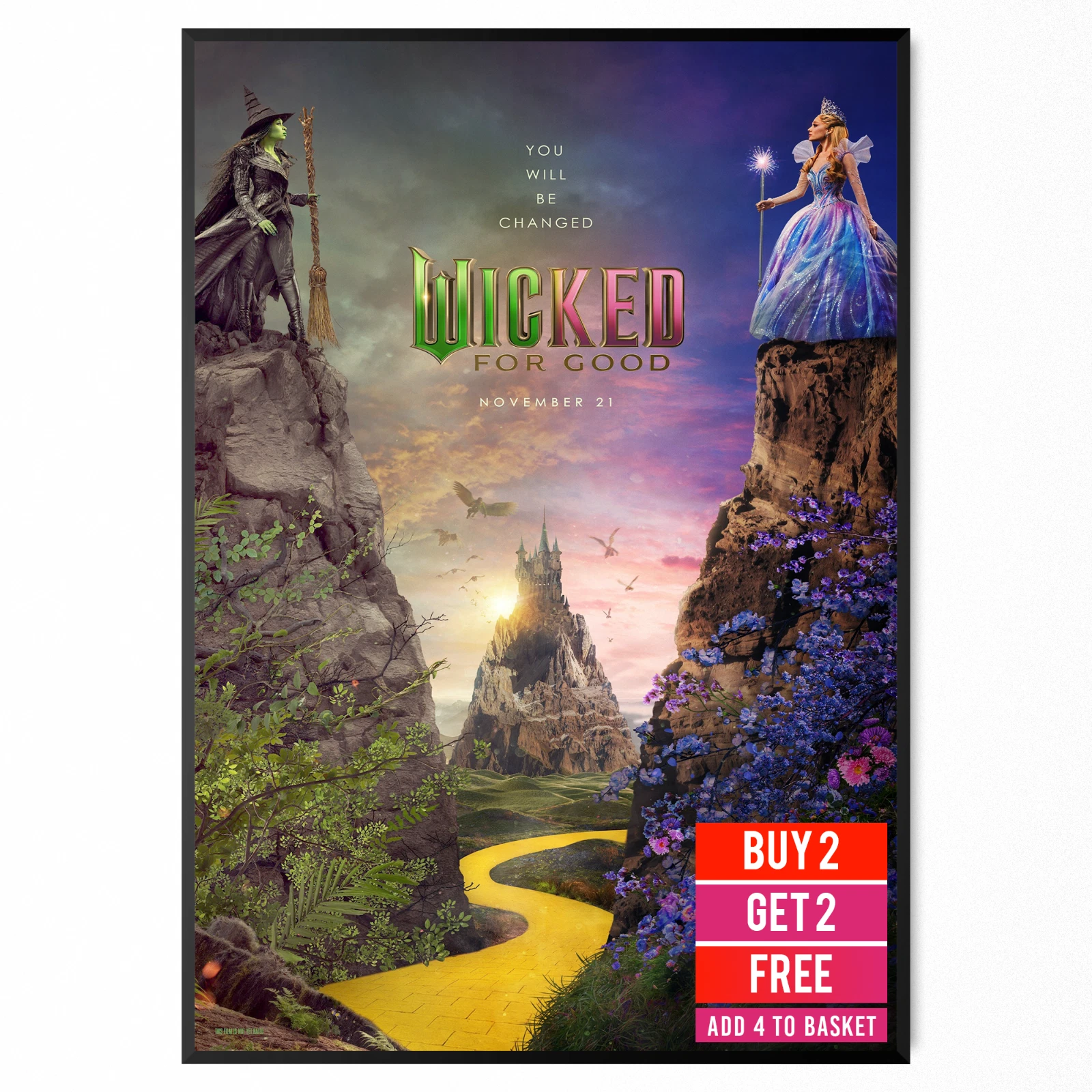 Wicked For Good 2025 Teaser Poster
