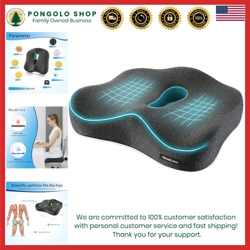 Coccyx Support Memory Foam Cushion - Ultimate Comfort for Sciatica Relief