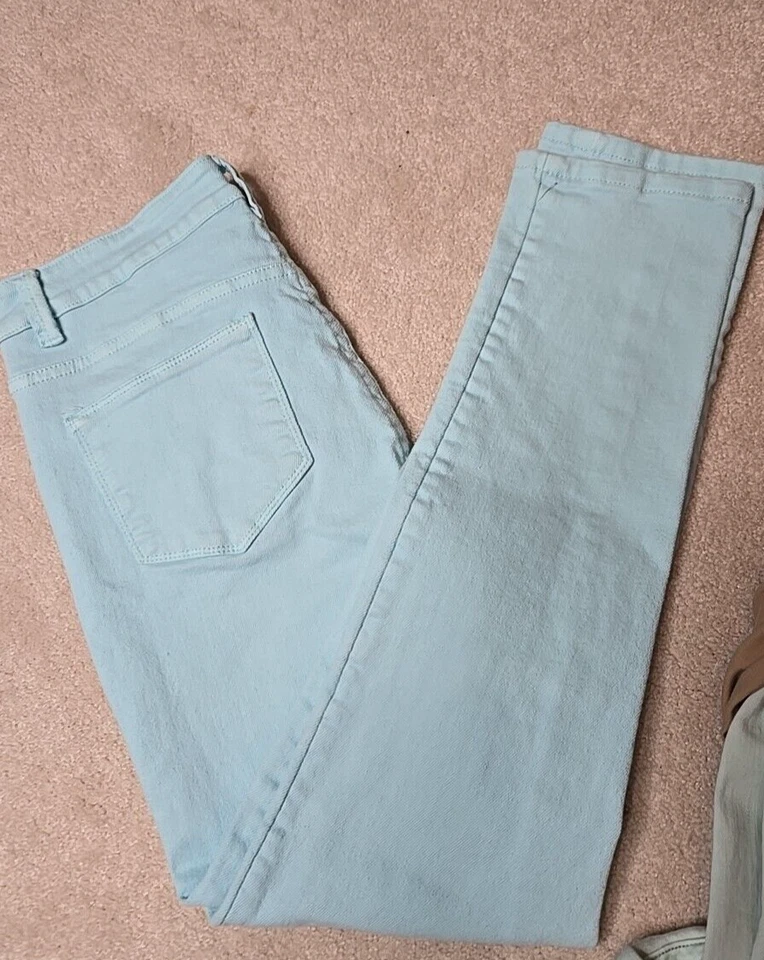 Lands End Soft Surroundings Mujer 6 Azul Tostado * Lote de 3* Pantalones Informales de Trabajo Foto 3 de 4