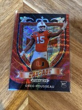 2021 Prizm Draft Picks GREG ROUSSEAU Red Wave Prizm Rookie RC #179! PWE SHIP