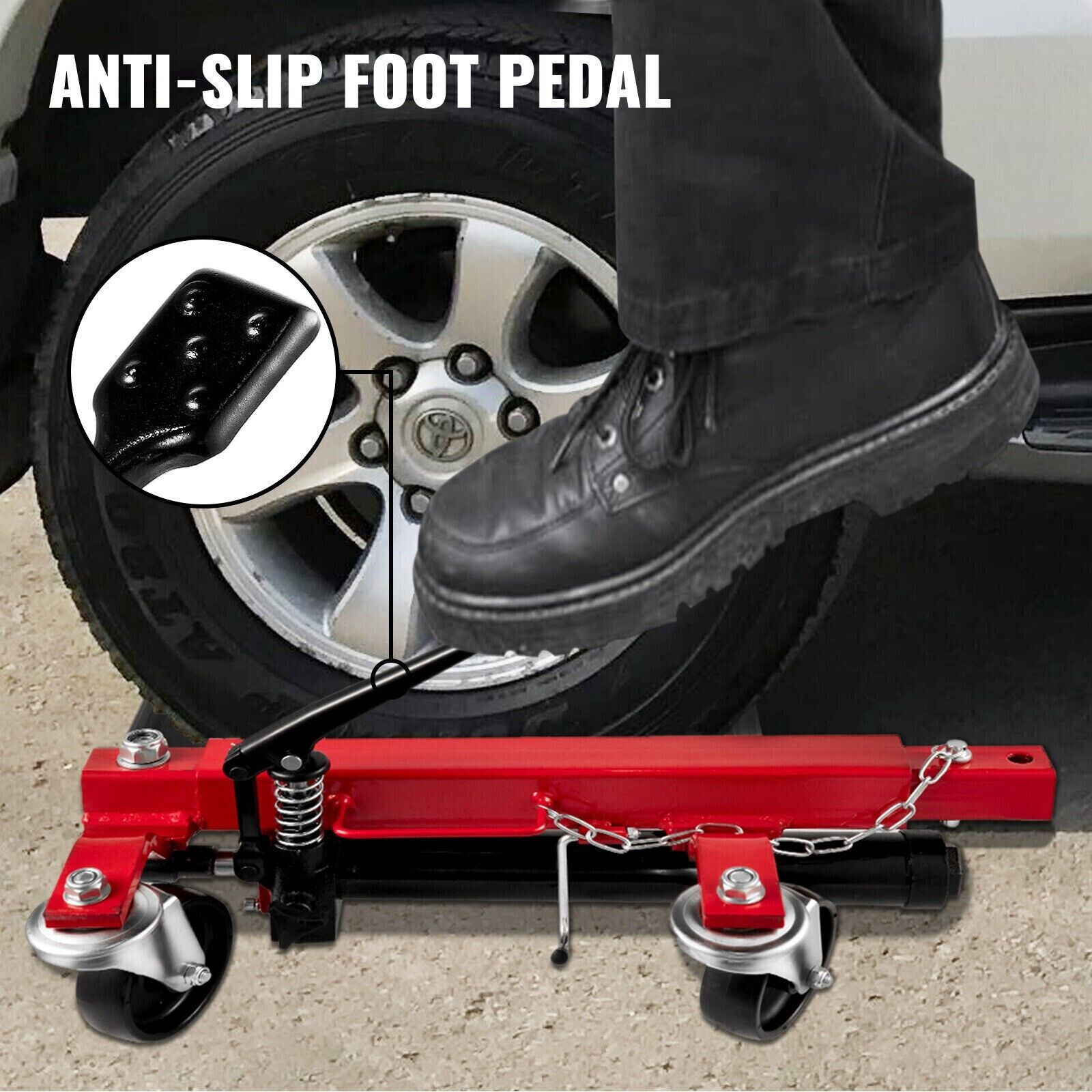 Hydraulic Two Wheel Skates 1500Lb Dolly Car Skates Vehicle Positioning Jack Tyre eBay