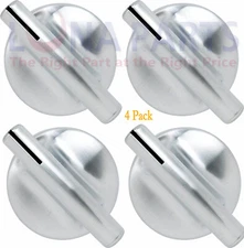 4 Pack Range Cooktop Burner Knob WP7737P245-60 AP6011516 PS11744713