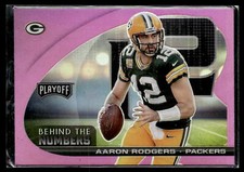 2021 Panini Playoff #BTN-ARO Aaron Rodgers Behind the Numbers Pink