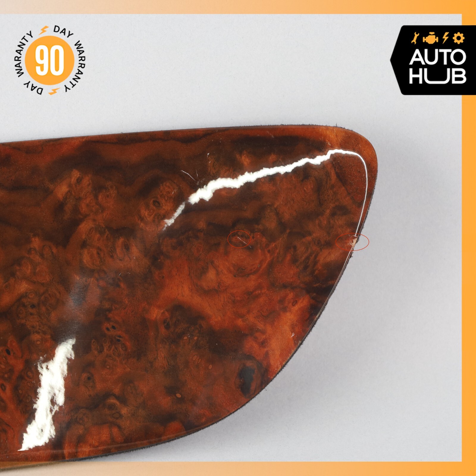 07-11 Bentley Continental GTC Rear Right Side Door Panel Trim Panel Wood OEM 62k